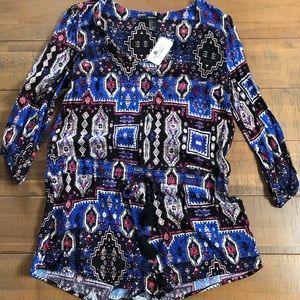 Aztec Print Romper!